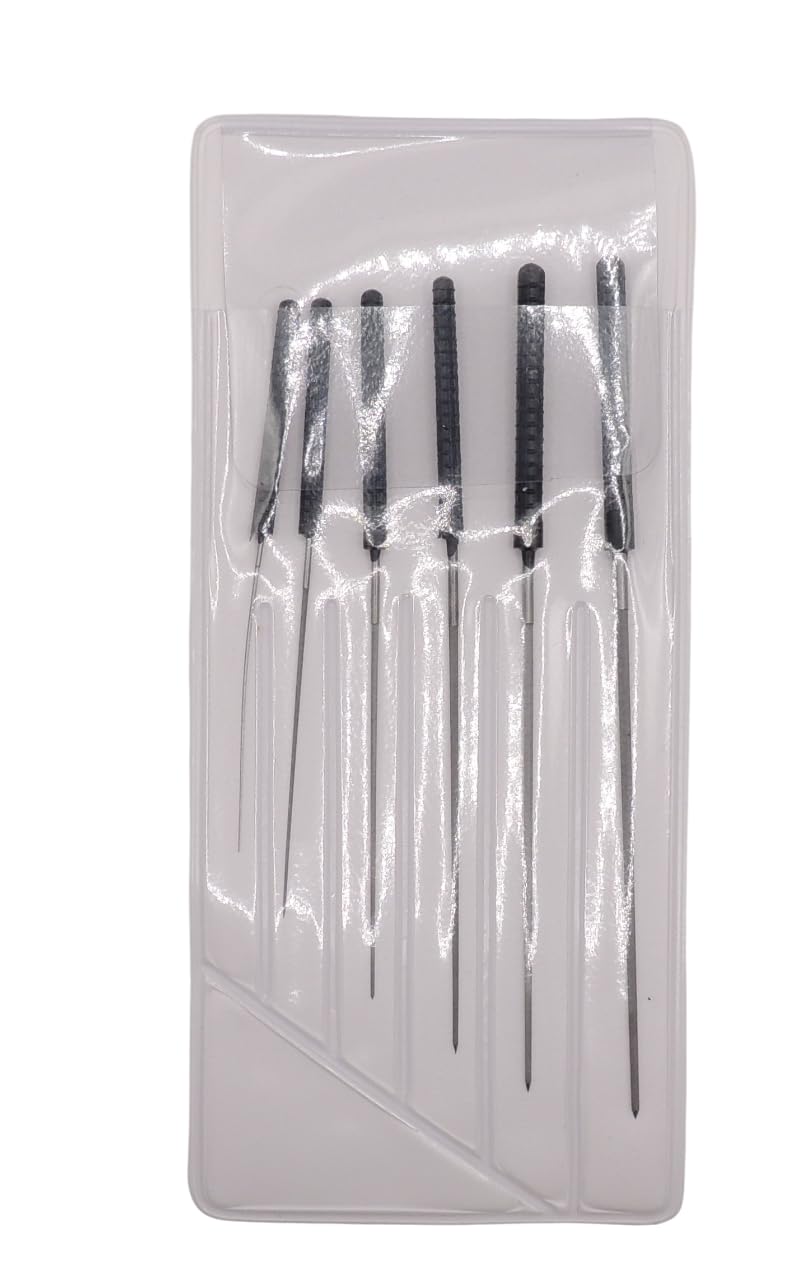 5 Piece Plastic Handle Punch Set - Used to enlarge holes in watchmaking, jewellery, DIY and other precision industries (0.4 mm - 1.4 mm)