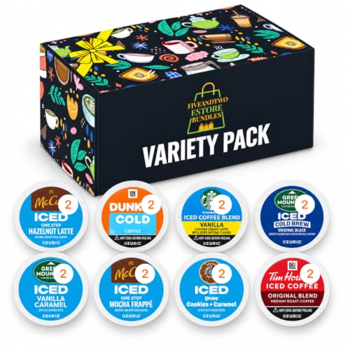 Cold Iced Coffee K-Cups Variety Pack...
