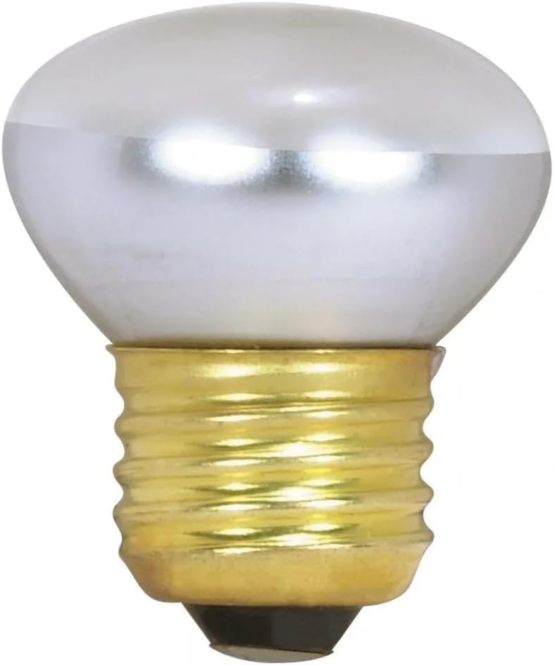 Satco R14 Incandescent Reflector, Clear Bulb, 40W E26 R14 Stubby