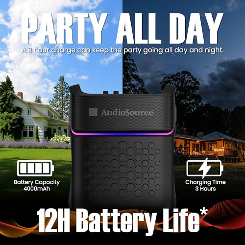 Haut-parleur de fête Audiosource AP40 avec caisson de basses 160W - 5