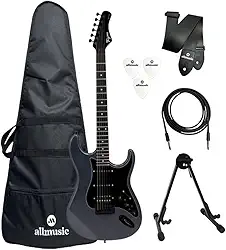 Kit Guitarra Tagima Sixmart Deep Silver + Capa Allmusic + Acessórios