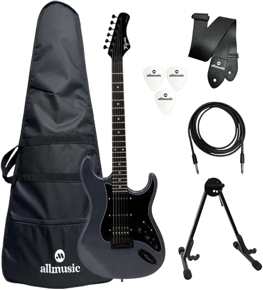 Kit Guitarra Tagima Sixmart Deep Silver + Capa Allmusic + Acessórios
