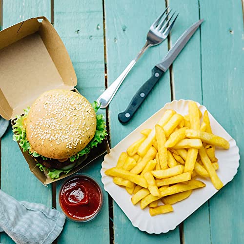 BIOZOYG Ciotole di carta rettangolari 18x13x3 cm i...