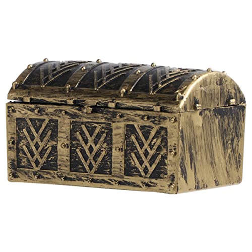 NUOBESTY 12pcs Kids Pirate Treasure Chest Box Plastic Treasure Chest for Kids Box Mini Jewelry for Pirate Accessories for