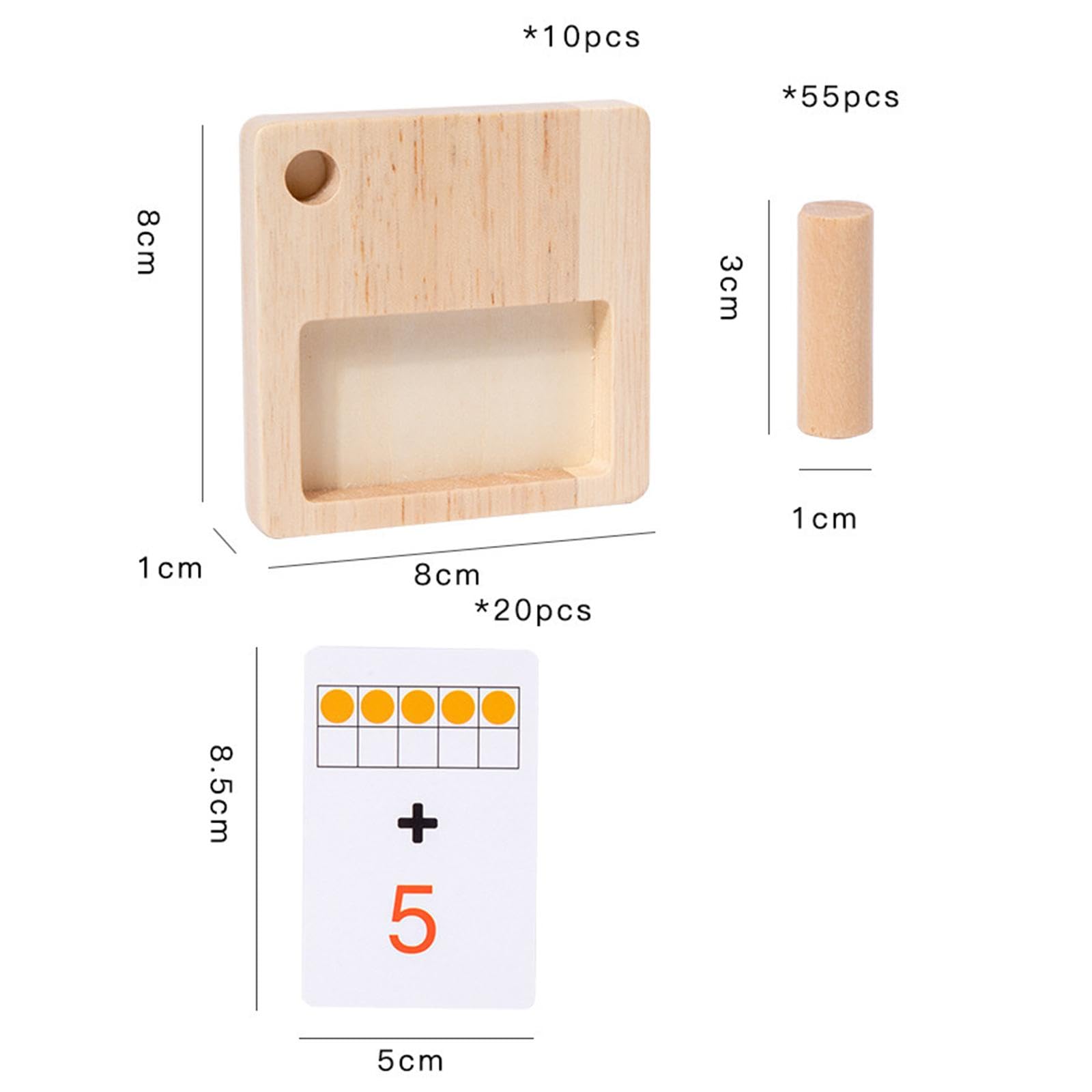 Qianly Juego de Matemáticas, Juguetes para Números para Bebés Y Niños.