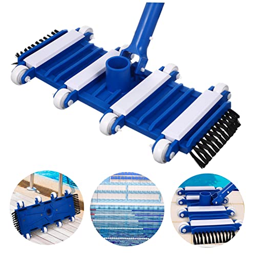 CAXUSD Aspiradora para Limpieza De Piscinas Cabezal De Succión y Mango Flexible Accesorio Manual Compatible Pértigas Telescópicas