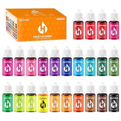 Food Coloring Liquid – 24 Colors x 0.35 fl oz