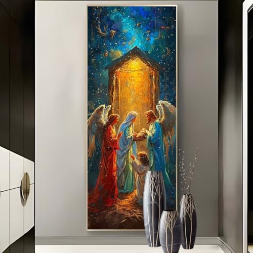 Diamond painting adulte ange religion broderie kit complet 120x50cm