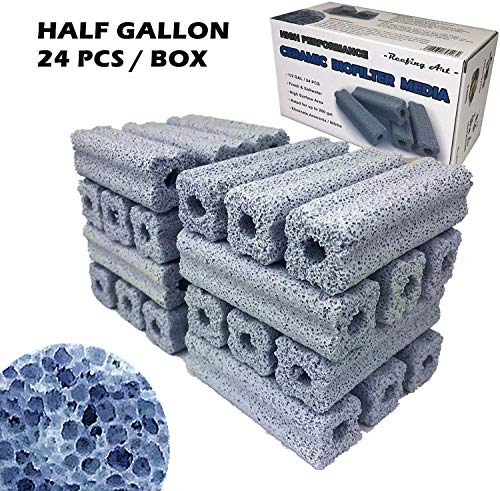 Image of Ceramic Bio Filter Media Vast Surface Area for Aquarium Sump Canister (1 Box / 24 pcs)
