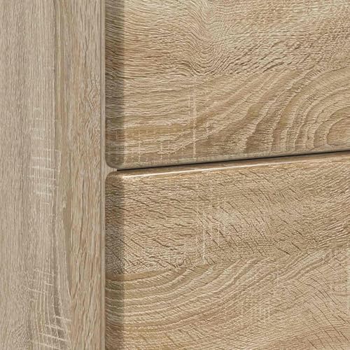 Table de chevet chêne Sonoma meuble rangement chambre design moderne - 8