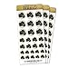 Photographers Camera Removable Matte Sticker Sheets Set