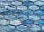 Tenedos Irregular Hexagon Iridescent Glass Mosaic Tile – Caribbean Blue Glossy Finish for Kitchen Backsplash Bathroom Shower Accent Wall Modern Design (1 Sheet)