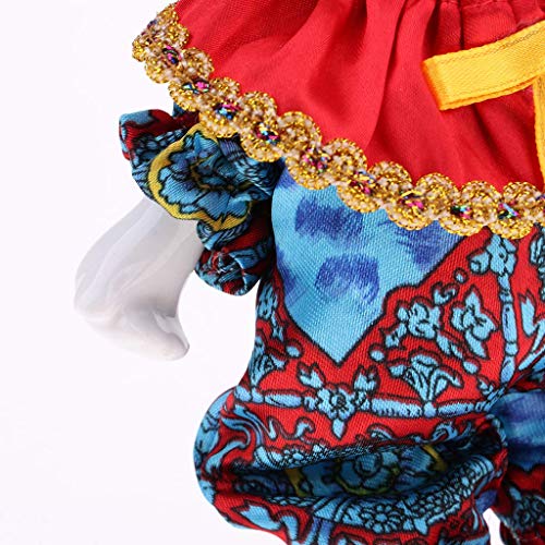 Muñeca payaso de porcelana para decoración 6 pulg miniatura 3