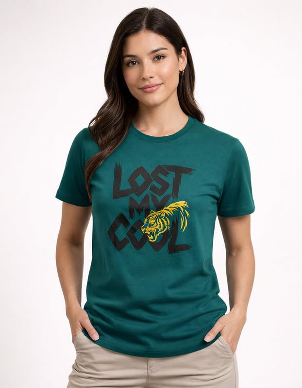 Libas Women Loose Fit T-Shirt Cotton Blend Half Sleeve Multicolor Casual Wear Comfortable Round Neck Graphic Tee Size -S -M-L-XL-XXL-XXXL (Color -Multi Color) in multicolor