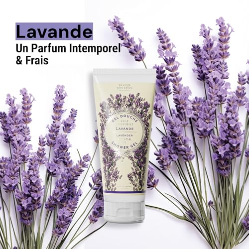 Image of Panier des Sens Lavender Body Wash, French Shower Gel, 6.8 fl oz | Vegan Body Wash | 96% Natural-Origin Ingredients | Gentle Daily Cleansing | Long-Lasting Fragrance | Soft Skin Feel