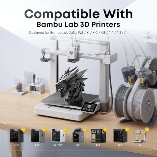 Image of 3D Printer Build Plate for Bambu Lab X2D P2S X1 X1C X1E P1P P1S A1, 3D Printer Accessories PET+PER Dual Texture 257x257mm, Flexible Spring Steel Hot Bed Platform Sheet