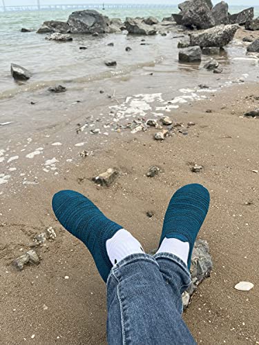 Hayeabi Ultra-Comfort Lightweight House Slippers Adult Indoor/Outdoor Around The House Home Shoes for Women Men (Ha20002BlueCyan43)3