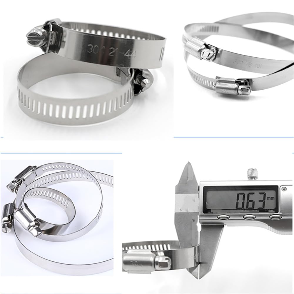 Zacisk w kształcie litery V, opaski do węży ze stali nierdzewnej 304, wiele rozmiarów 6-900 mm(500 600mm(1pcs))
