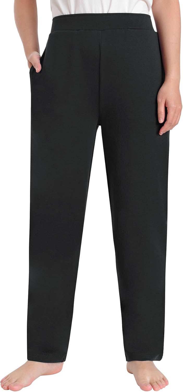 Women's Petite Knit Pants Pull On with Pockets