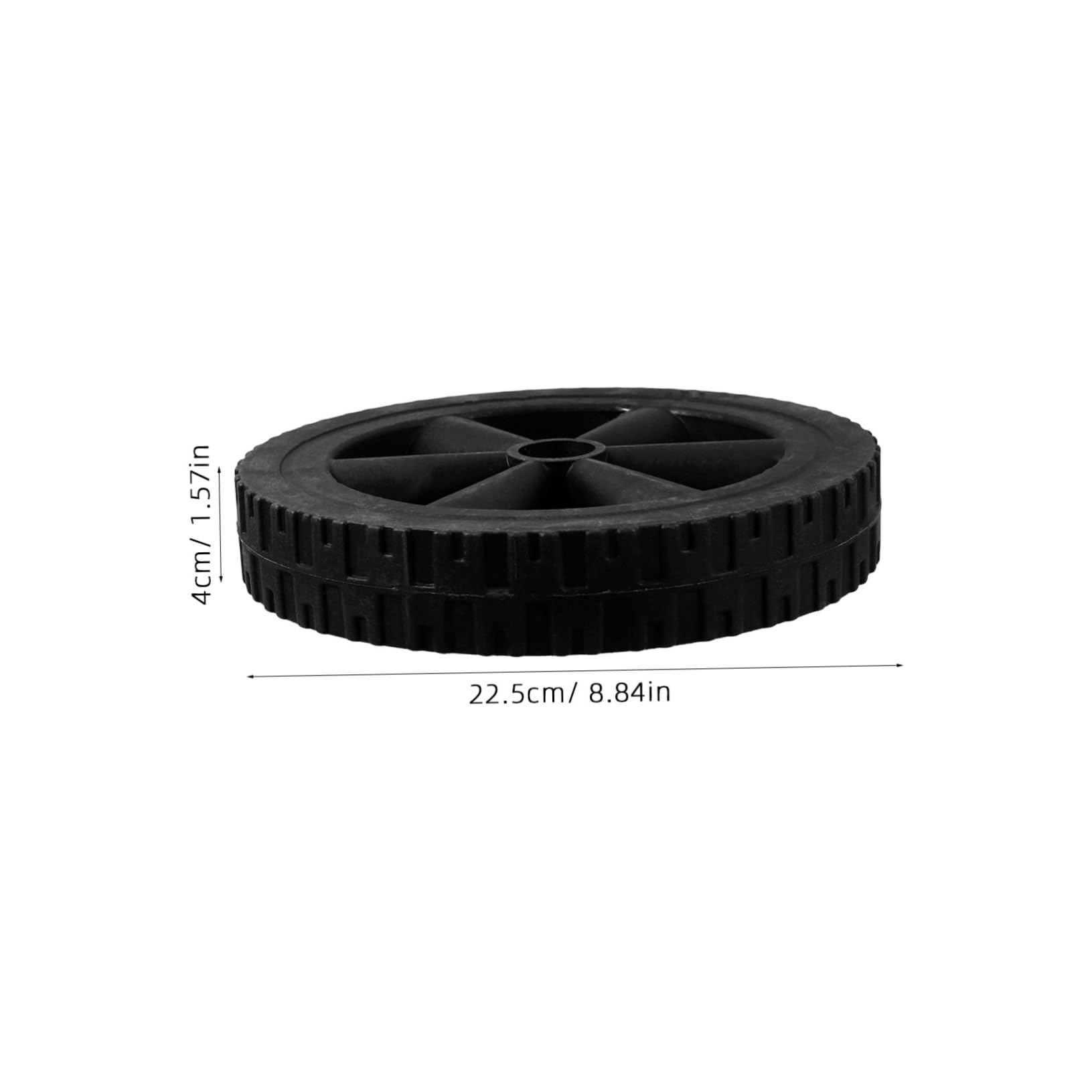 Alipis Ruote di Ricambio per Barbecue e Carrelli, 2 Pezzi, Plastica Nera, Alta Capacità di Carico, Resistenti All’usura, Installazione Facile