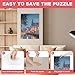 Ainiv Puzzle Glue Sheets, 32 Clear Large Jigsaw Puzzle Saver Sheets, Peel and Stick Puzzle Adhesive Backing, Super Sticky Jigsaw Glue Sheets, Preserve 4 x 1000 Pieces Puzzles, Gifts for Puzzles Lovers