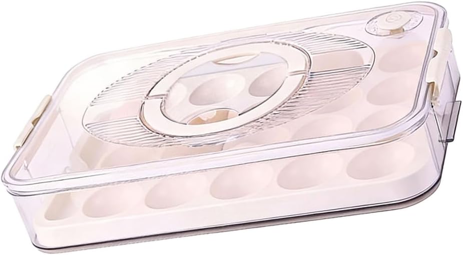 Space Saving 40/20 Slot Eggs Keeper With Stackable Design And Carry Handle Eggs Rack For Hassle Release Use