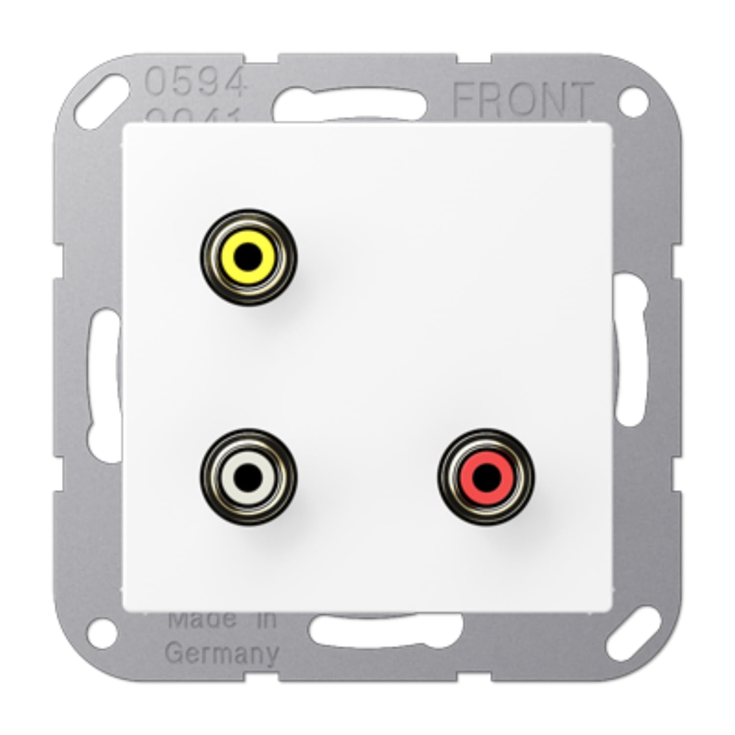 Plaque Cinch Audio Video JUNG MAA1031WWM blanc mat