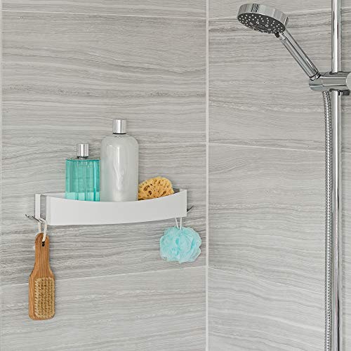 Better Living Products Clever Shower Shelf, White/Chrome #TOP7
