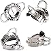 Conveasy 3.74 inches Stainless Steel Dumpling Maker Dough Cutter Ravioli Empanada Press Mold Pierogi Wrapper Pastry Tools Large