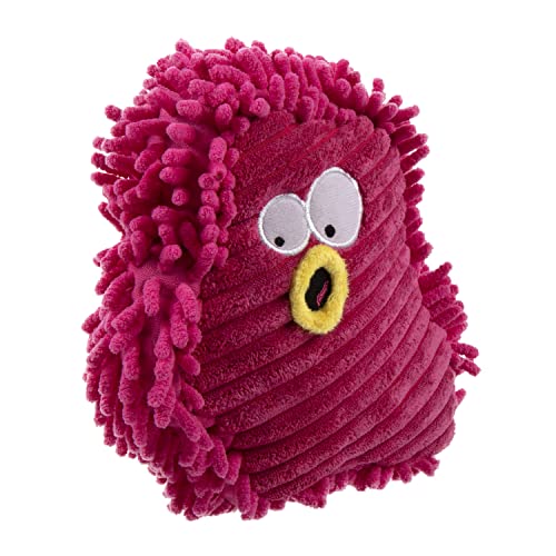 Image of goDog PlayClean Germs Squeaky Plush Dog Toy with Odor-Eliminating Essential Oils, Chew Guard Technology - Pink, Small