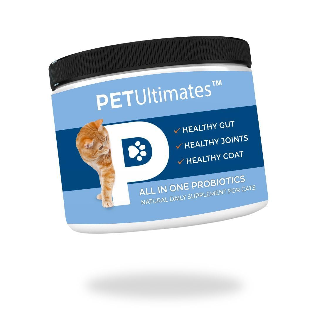 Pet Ultimates Probiotics for Cats – Cat Probiotic Powder to Treat Diarrhea
