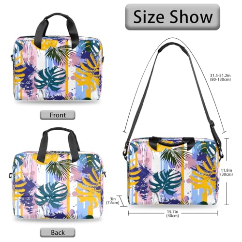 Bolso para portátil Tropical Leaves 16 pulgadas miniatura 5