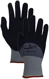 Givenchy PIP 34-875/XL Maxi Flex Ultimate 34875 3/4 Foam Nitrile Palm Coated Gloves, 2XL, Black, XL (Pack of 12)