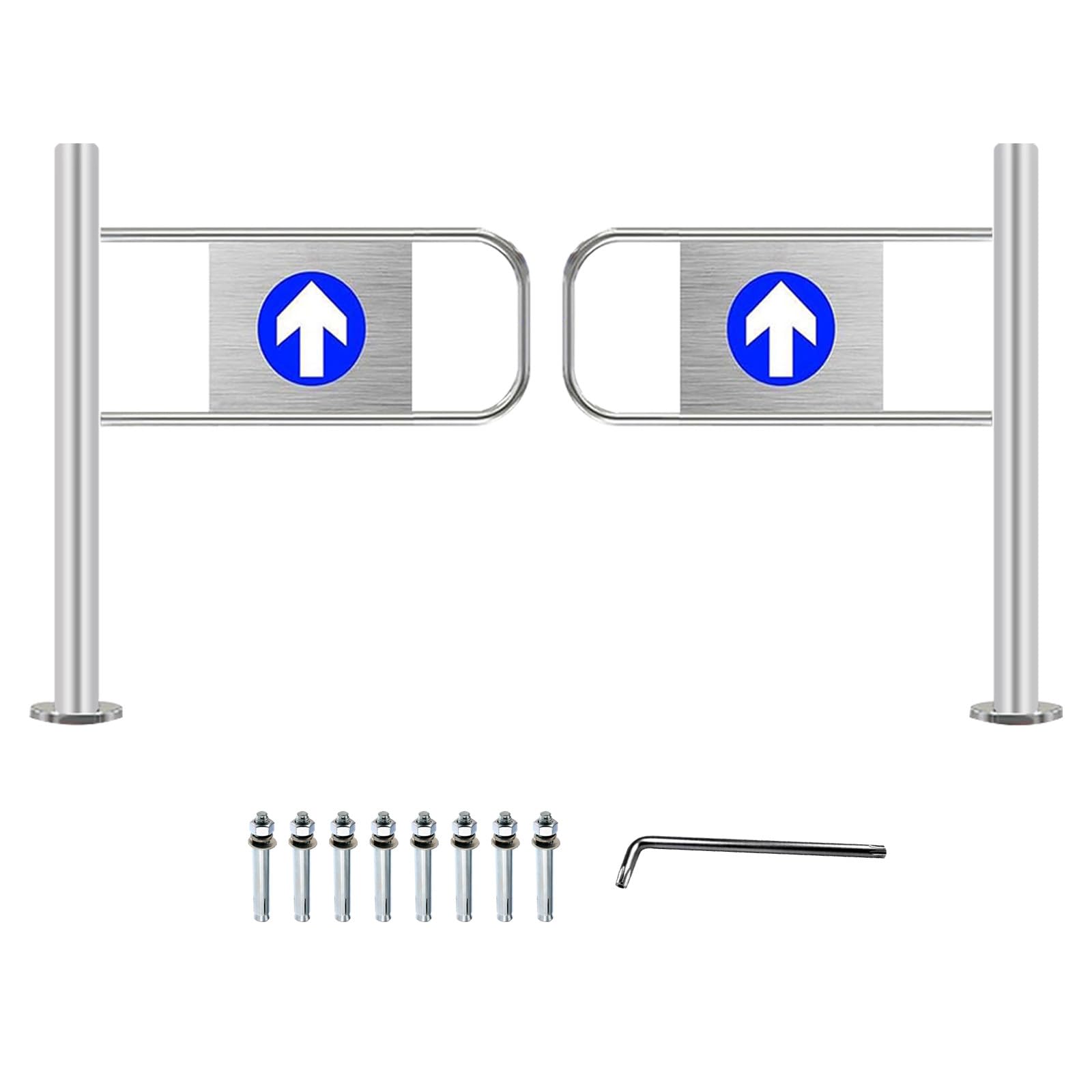 Portes battantes automatiques 100x100 cm | Barrière de sécurité pour entrée