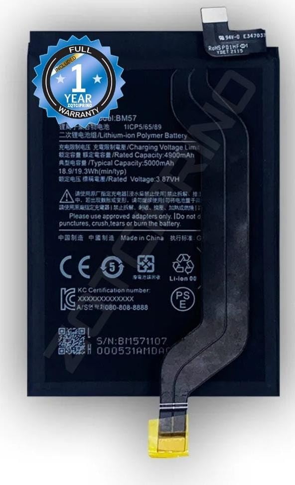ZQTCIPRINO® Original BM57 Battery for Redmi Note 10 Pro / 10 Pro Max Battery with 1 Year Warranty**** (I150)