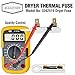 3392519 Dryer Thermal Fuse Replacement part by DR Quality Parts - Exact Fit for Whirlpool & Kenmore Dryers - PACK OF 2