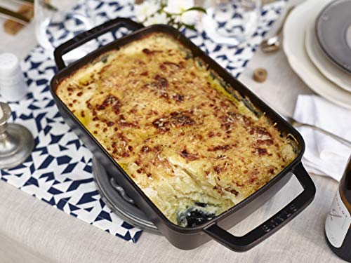 Staub Cast Iron 15-inch x 10-inch Roasting Pan - Matte Black, Made in France