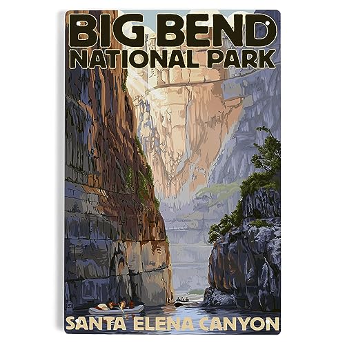 Lantern Press 6x9 Inch Metal Sign Big Bend