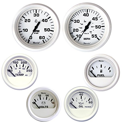 Faria KT9797 Inboard 6-Gauge Set