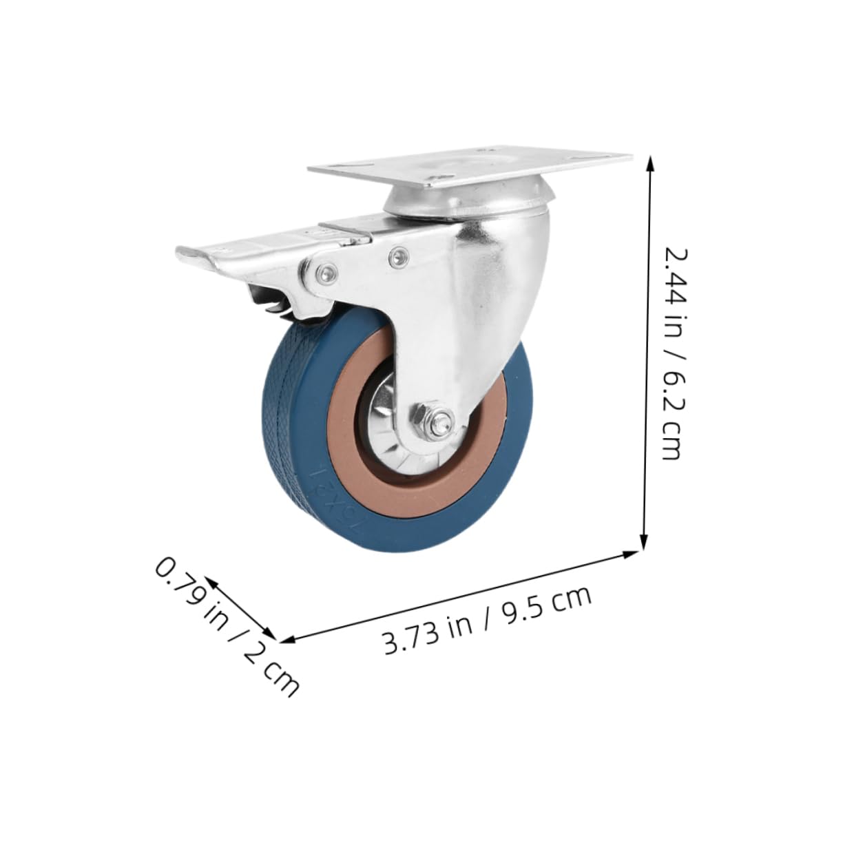 CHILDWEET 4 Pcs Industrial Casters Heavy Duty Casters Caster Wheels Heavy Duty Swivel Casters Castor Wheels Heavy Duty Wheels Threaded Stem Casters Wheels for Furniture Rolling Wheels Rubber