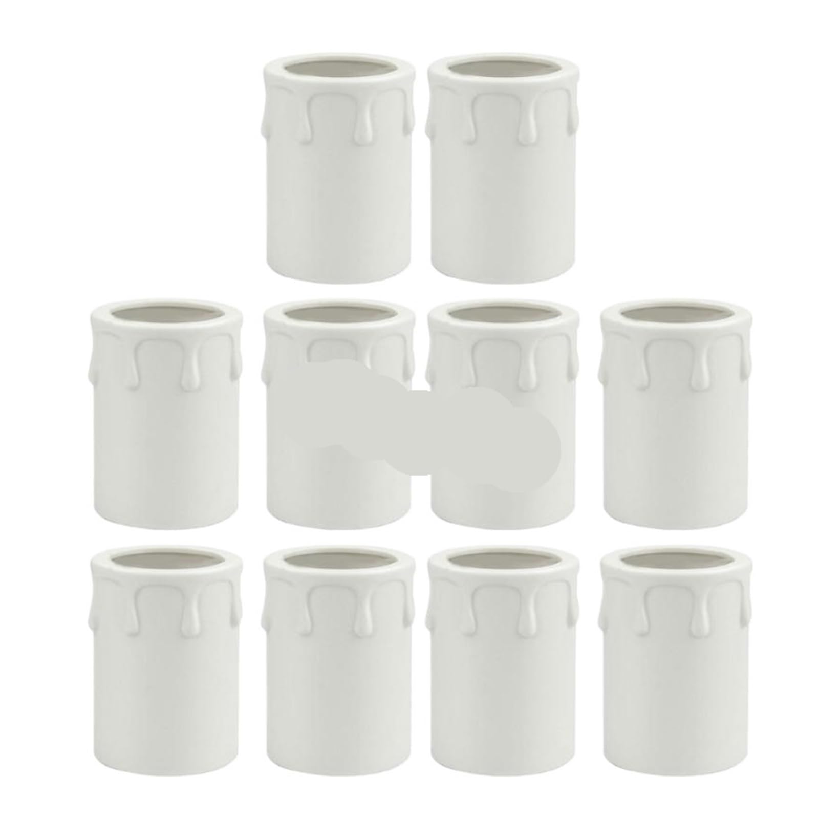 DFGBAPKBL Candle drip Sleeve Tube 10/20Pcs Chandelier Sleeve Covers Plastic Candelabra Base for Wall Light(Color16)