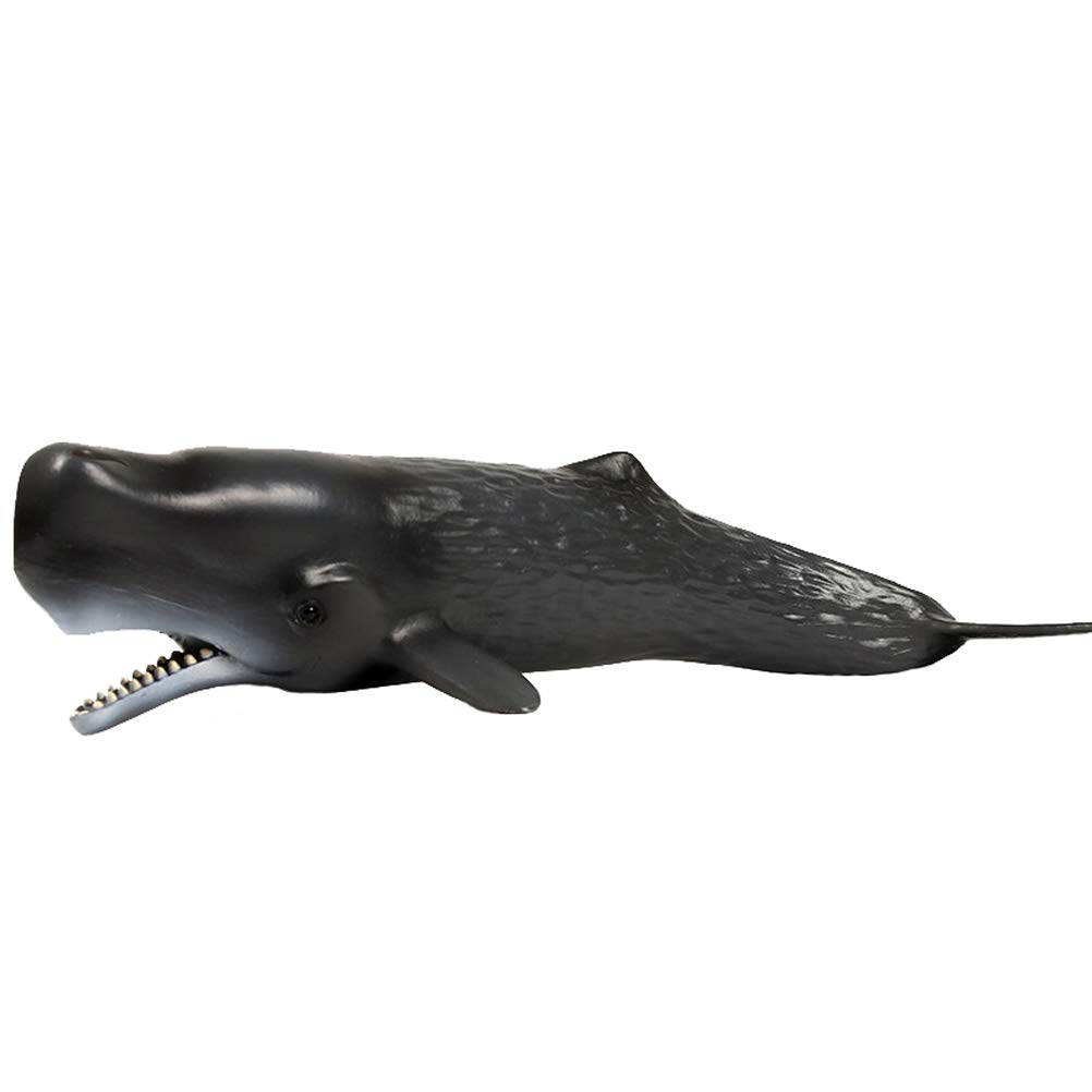 JOKFEICE Sperm Whale Figures - Realistic Animal Figures Pretend Play Toy - Learning Educational Toy Christmas Birthday Gift Cake Topper Teacher Rewards for Kids Children