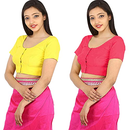 Image of Namita Women's Rubia Cotton Solid Half Sleeve Blouse