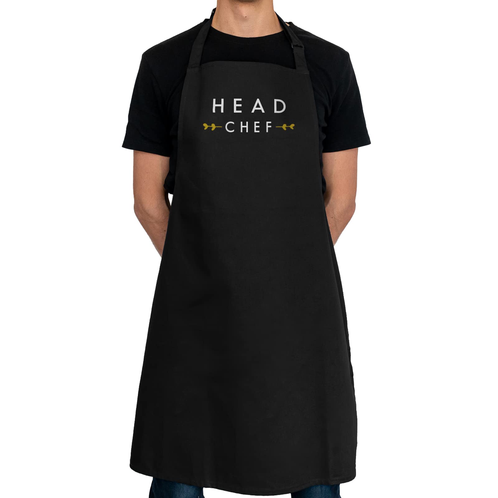 Stickerscape Black Head Chef Apron (Adult) - Apron