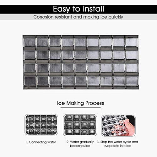 Máquina Comercial de Hielo de Acero Inoxidable 33lbs miniatura 2