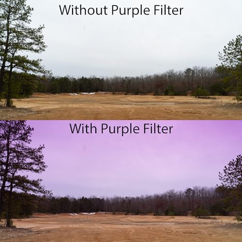 Filtro magenta de 72 mm y filtro morado graduado 72 para fotografía de paisaje 3