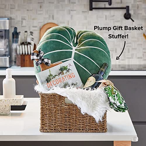 Philodendron Gloriosum Moody Green Leaf Throw Pillow, Decorative, Bed, Flower, Succulent Pillow Great For Plant Lovers, Green Thumb Friends And Family, Accent Decor Leaf Pillow #TOP5