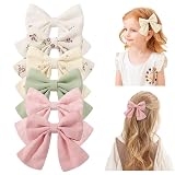 6 Stück Baby Haarspangen 5 Zoll Haarschleifen Mädchen Haarschmuck Haarclip