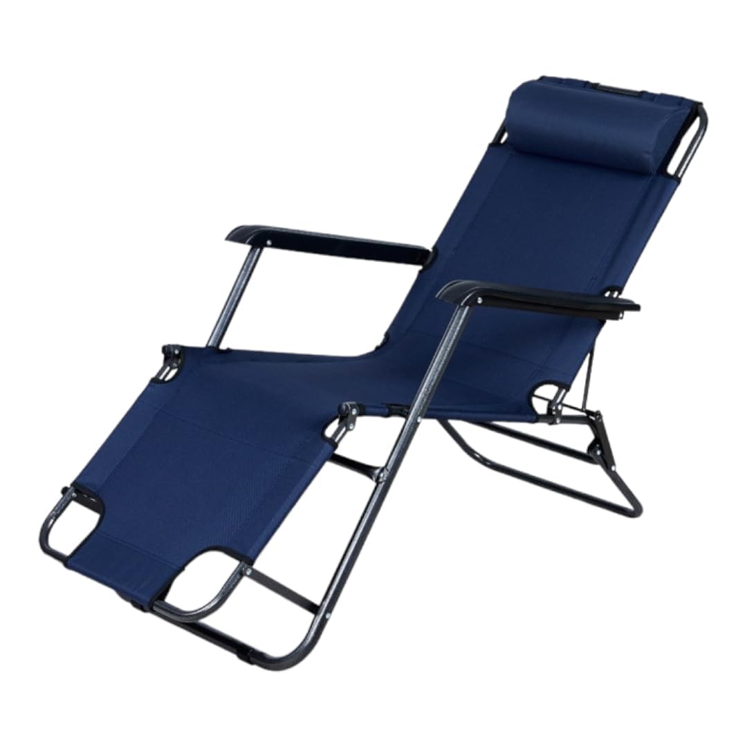 Outdoor Textilene Adjustable Zero Gravity Folding Reclining Lounge Chair with Pillow for Full Body Support Material No-Back-Acched Multi Colour-image-25