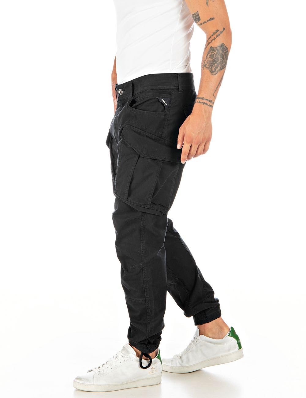 Replay Pantalón cargo de hombre Joe regular fit confeccionado en cómodo algodón